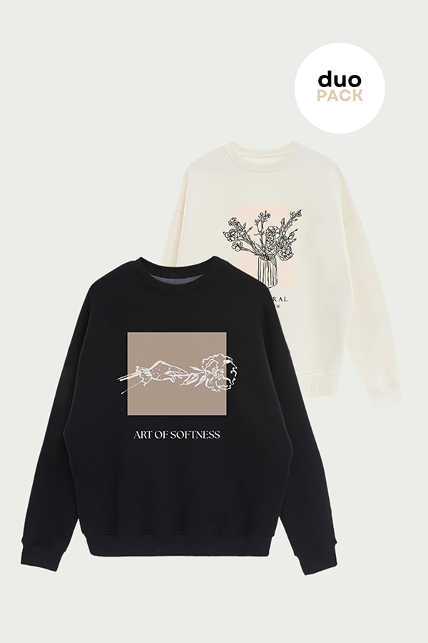 PACK X2 BUZOS CREWNECK ESTAMPADOS 7