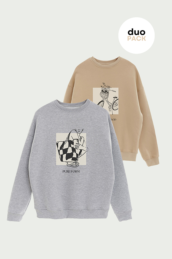 PACK X2 BUZOS CREWNECK ESTAMPADOS 6