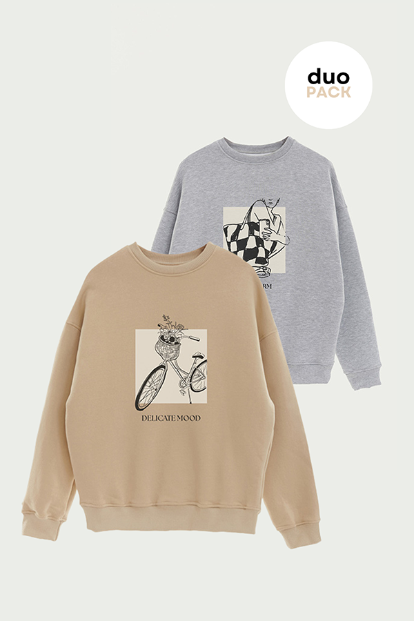 PACK X2 BUZOS CREWNECK ESTAMPADOS 6