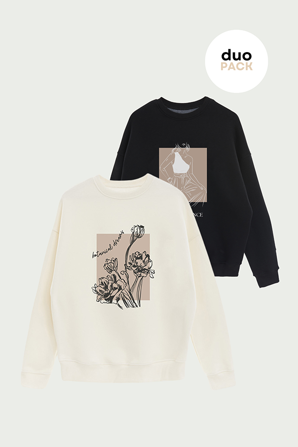 PACK X2 BUZOS CREWNECK ESTAMPADOS 5