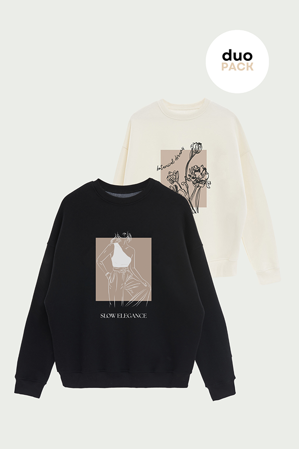 PACK X2 BUZOS CREWNECK ESTAMPADOS 5