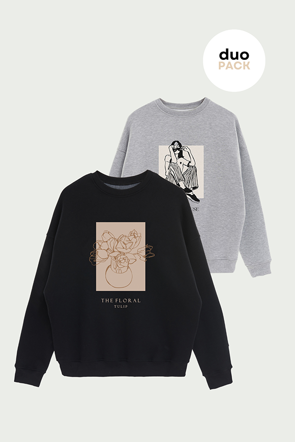 PACK X2 BUZOS CREWNECK ESTAMPADOS 4