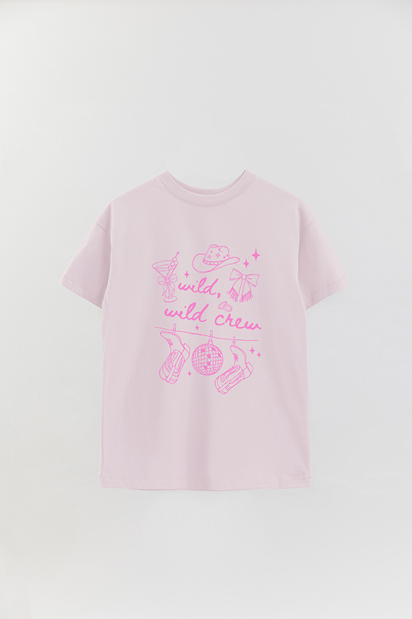 REMERA OVER ESTAMPADA BRIDE 20 CREW