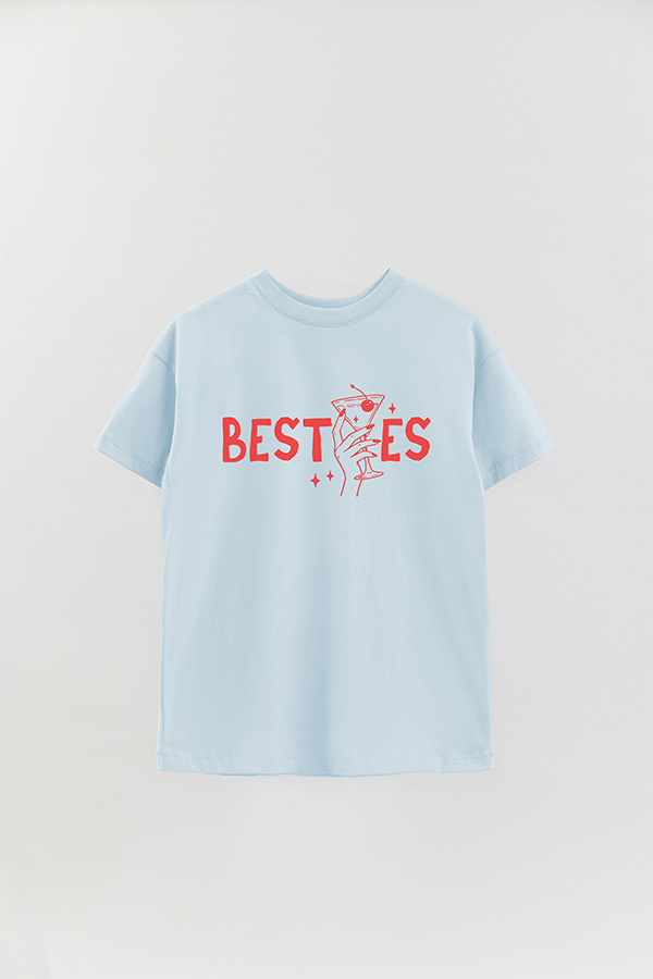 REMERA OVER ESTAMPADA BRIDE 19 CREW