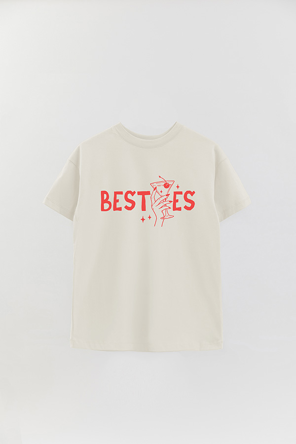 REMERA OVER ESTAMPADA BRIDE 19 CREW