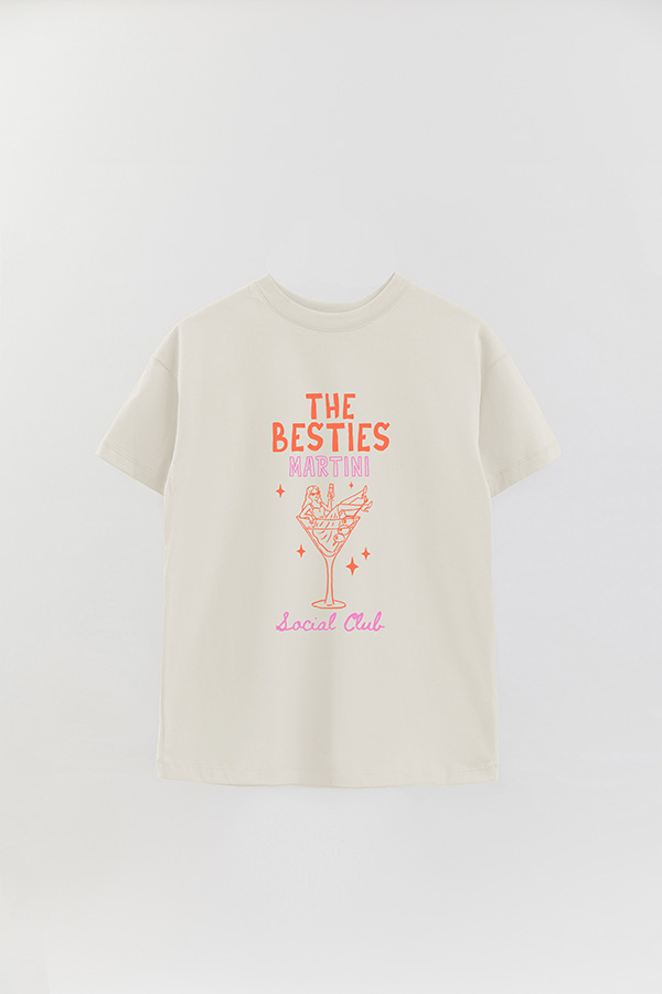 REMERA OVER ESTAMPADA BRIDE 18 CREW