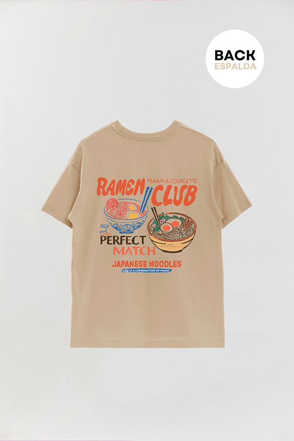 REMERA OVER FB ESTAMPADA RAMEN PRAWN