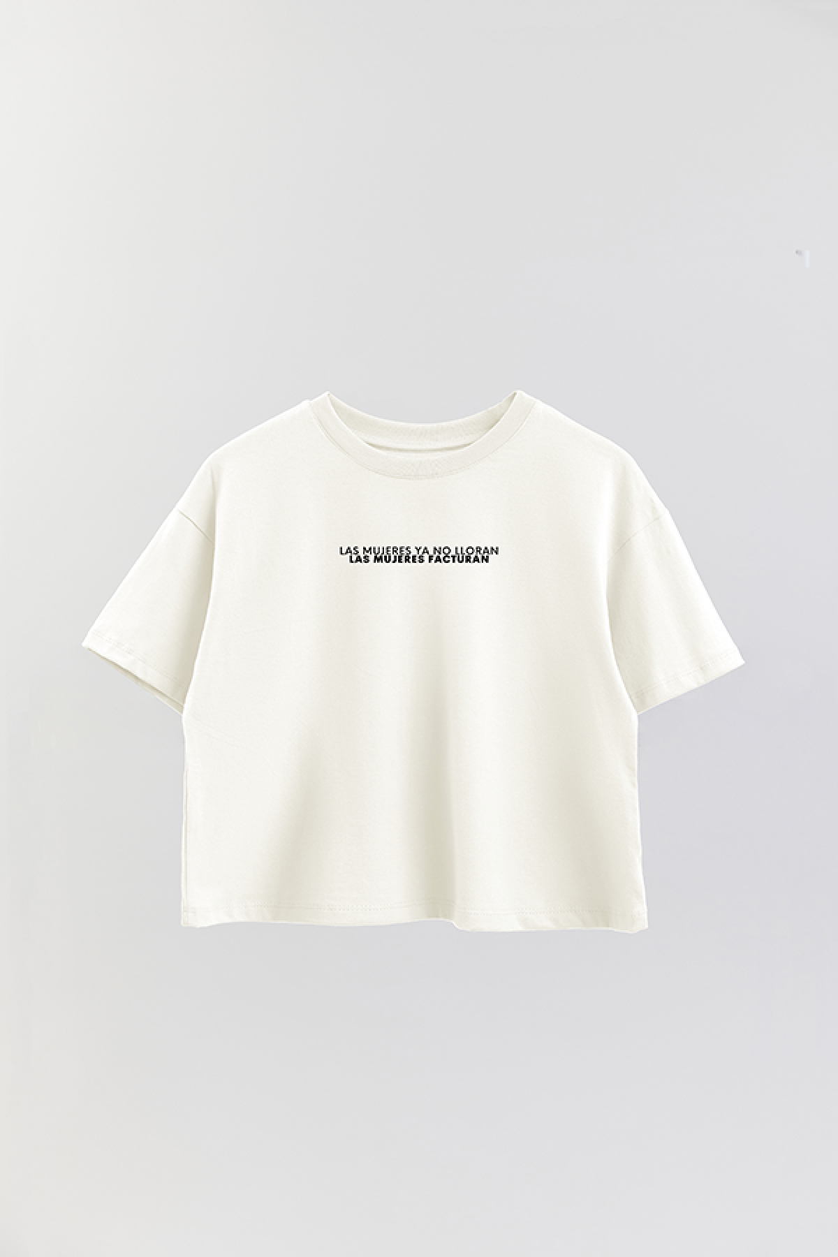 REMERA CROP ESTAMPADA WCV LAS MUJERES