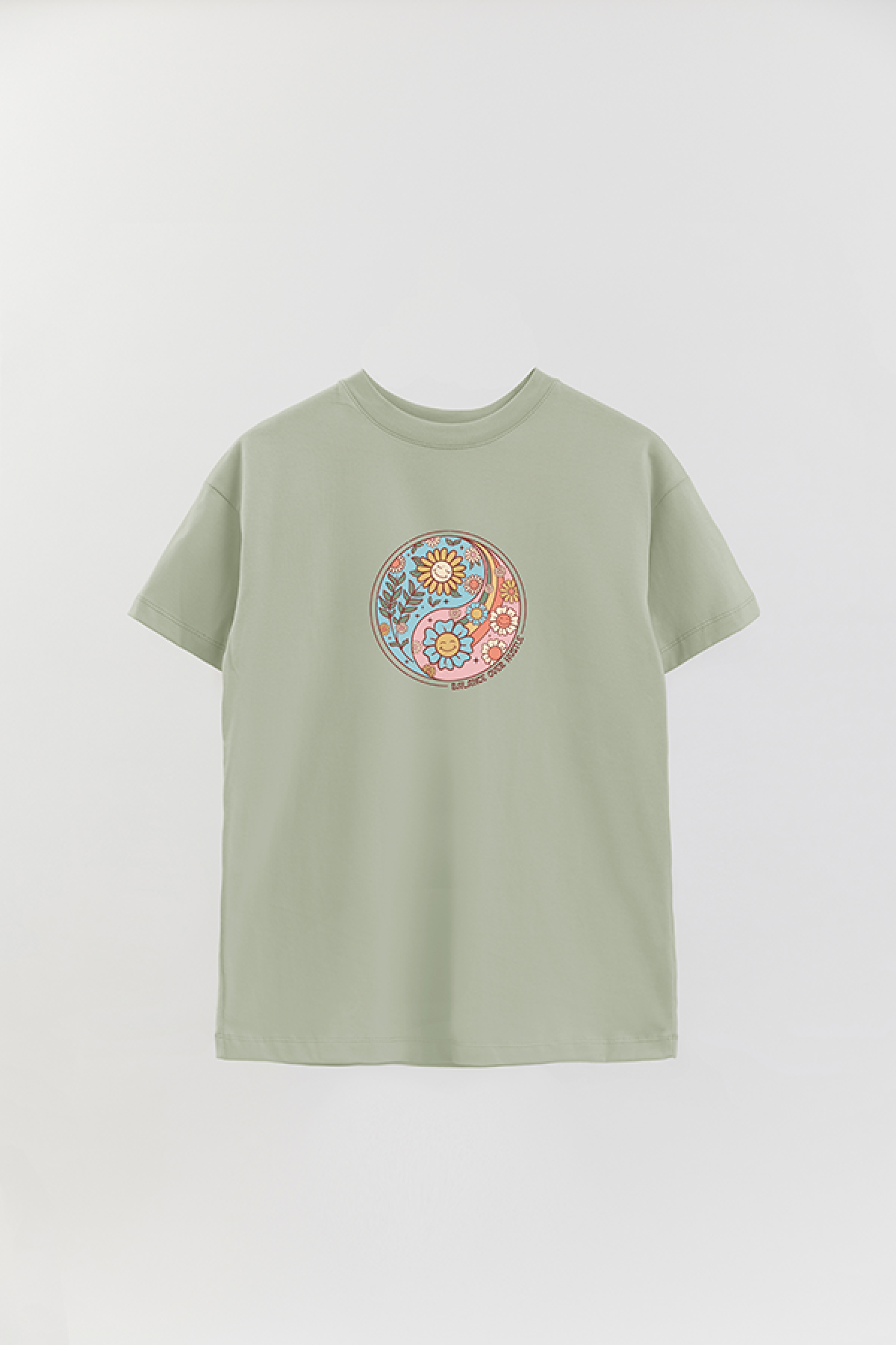 REMERA OVER ESTAMPADA BH BALANCE OVER HUSTLE