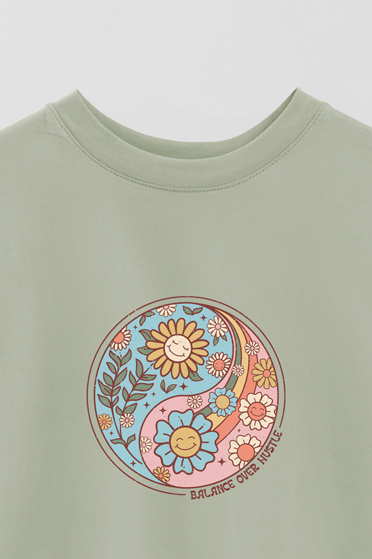 REMERA OVER ESTAMPADA BH BALANCE OVER HUSTLE