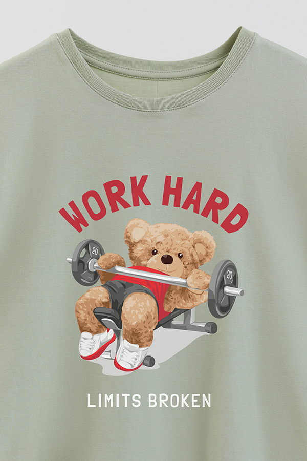 REMERA GB OVERSIZE WORK HARD