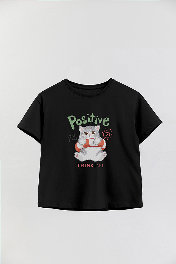 REMERA GIRL OVER KITTY DREAMS POSITIVE
