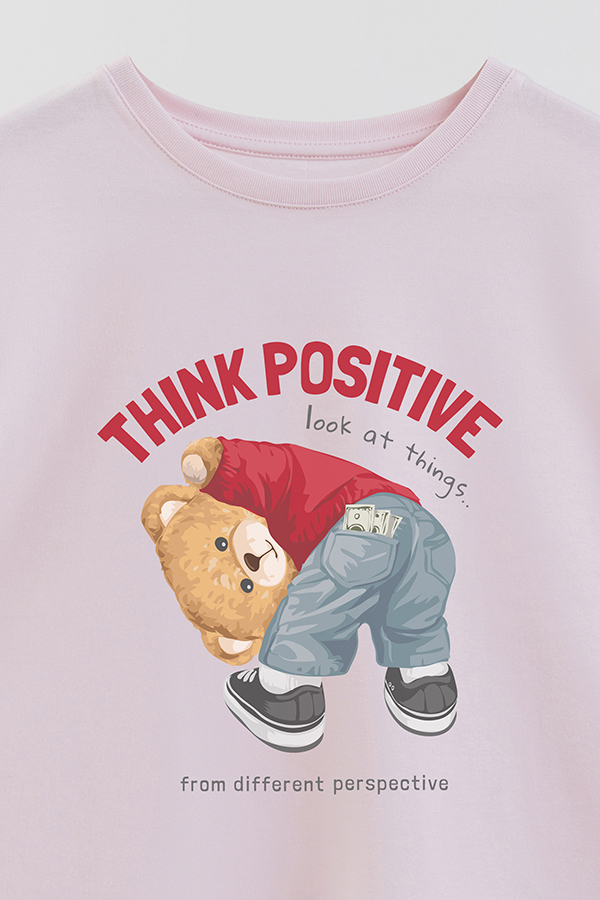 REMERA GB OVERSIZE THINK POSITIVE
