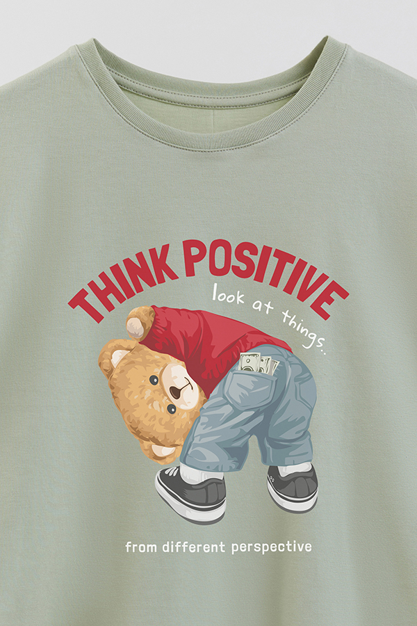 REMERA GB OVERSIZE THINK POSITIVE