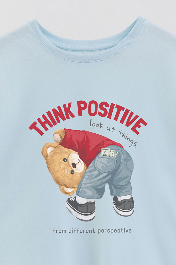 REMERA GB OVERSIZE THINK POSITIVE
