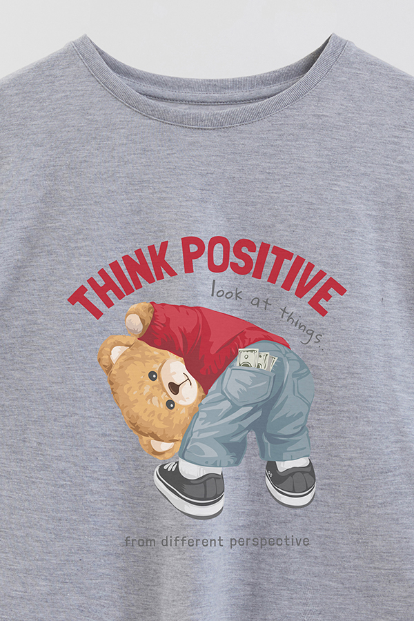 REMERA GB OVERSIZE THINK POSITIVE