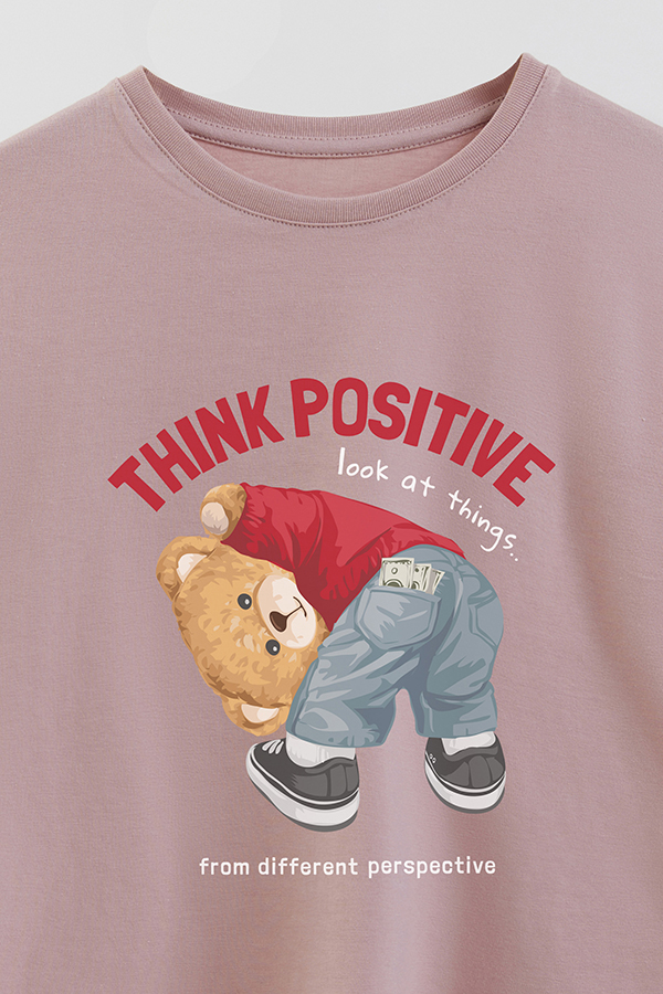 REMERA GB OVERSIZE THINK POSITIVE