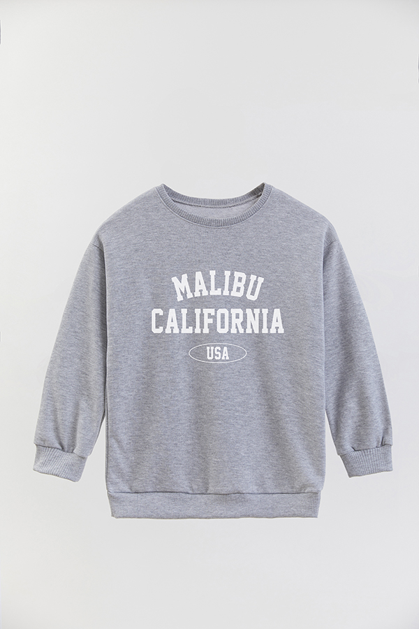 BUZO CREWNECK RUSTICO VARSITY GIRL MALIBU