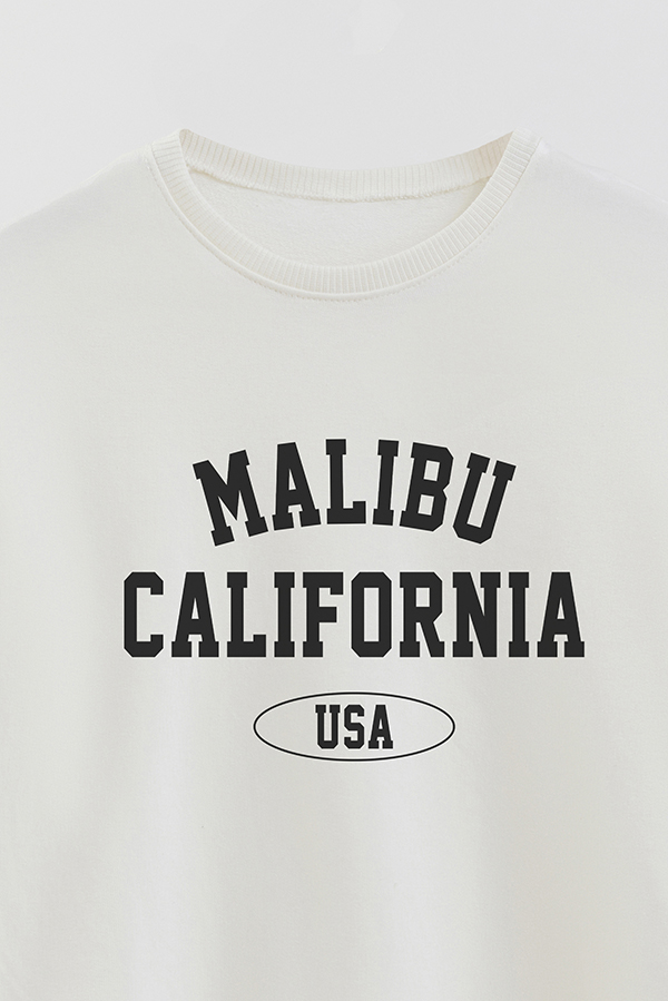 BUZO CREWNECK RUSTICO VARSITY GIRL MALIBU