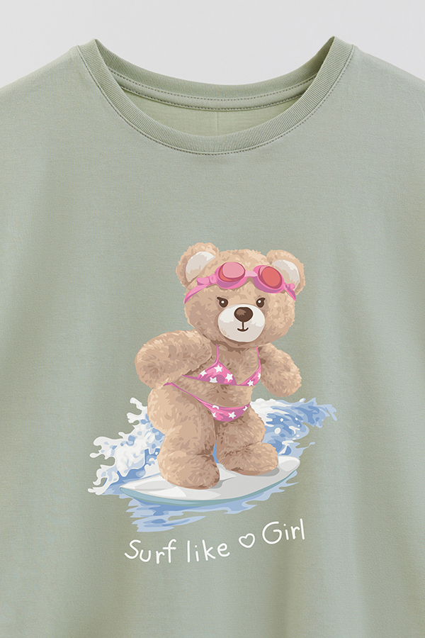 REMERA GB OVERSIZE SURF LIKE A GIRL