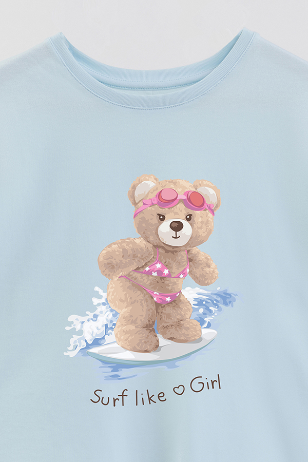 REMERA GB OVERSIZE SURF LIKE A GIRL