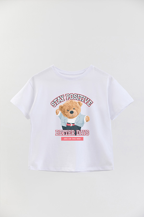 REMERA GB OVERSIZE STAY POSITIVE