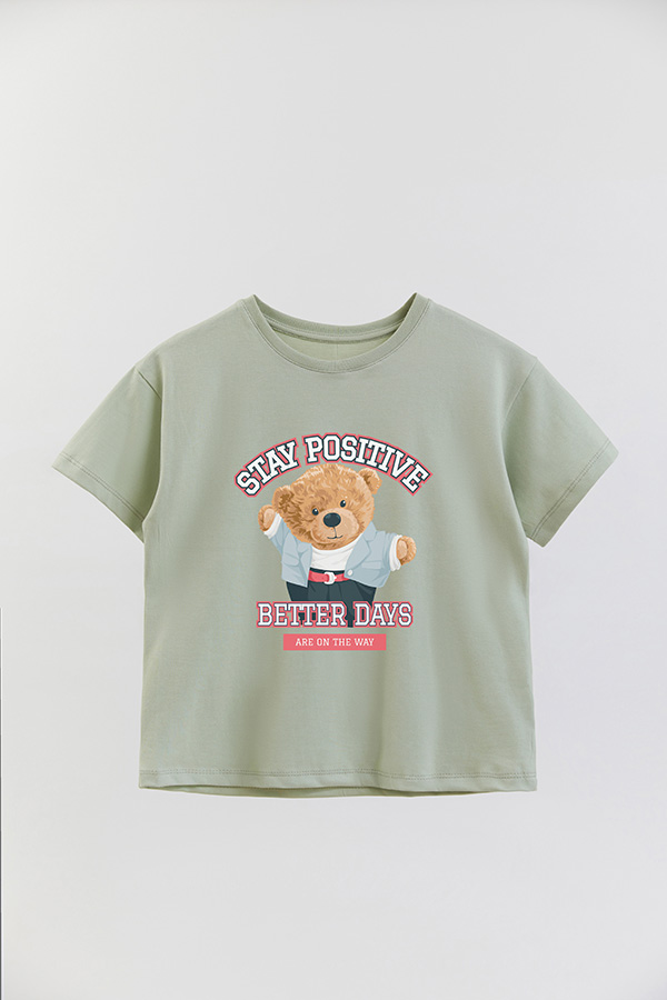 REMERA GB OVERSIZE STAY POSITIVE