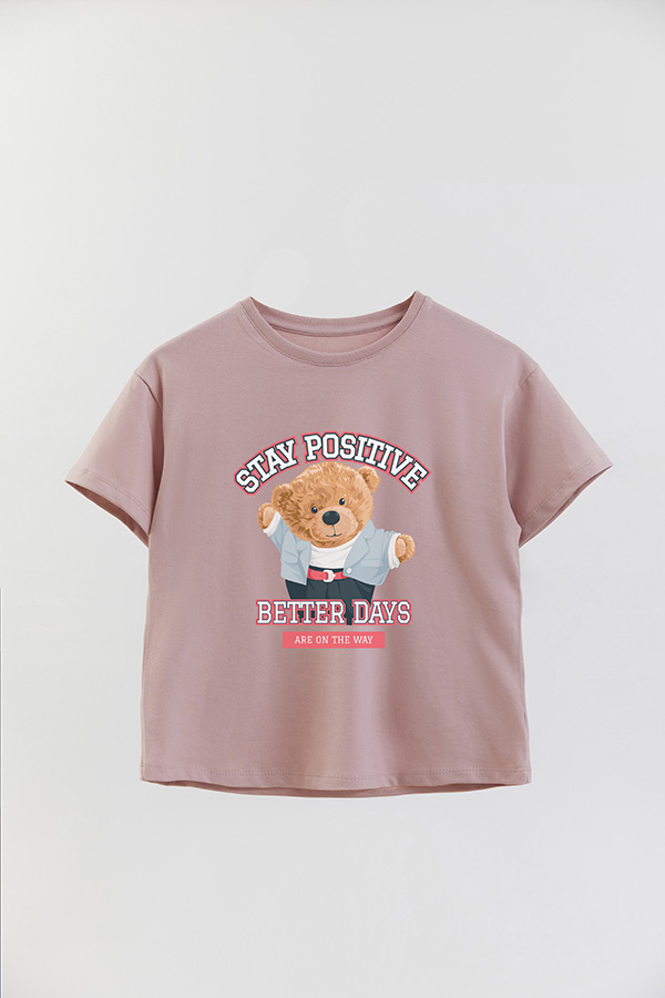 REMERA GB OVERSIZE STAY POSITIVE
