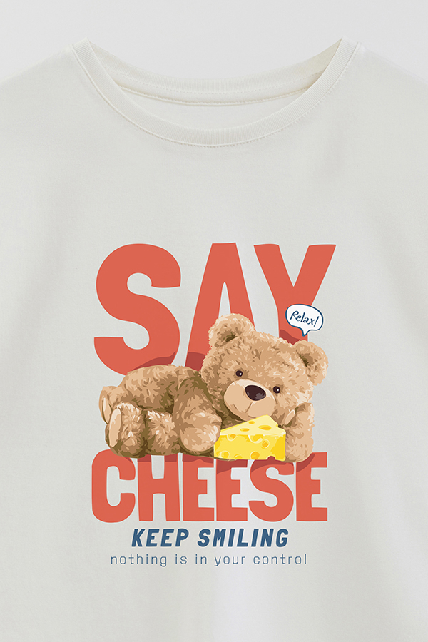 REMERA GB OVERSIZE SAY CHEESE
