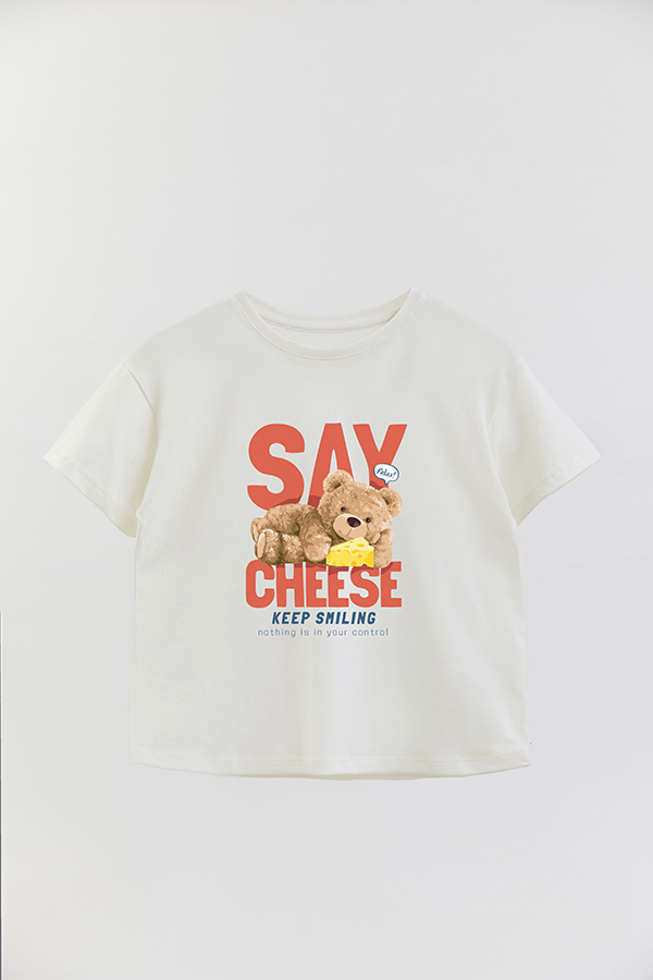 REMERA GB OVERSIZE SAY CHEESE