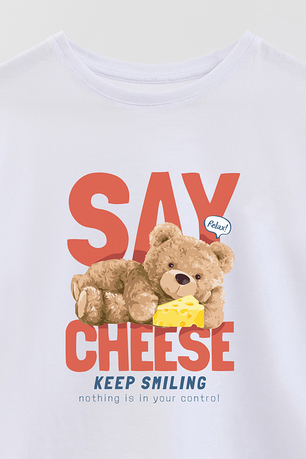 REMERA GB OVERSIZE SAY CHEESE