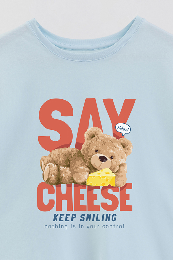 REMERA GB OVERSIZE SAY CHEESE