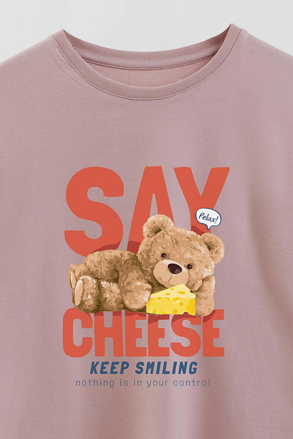 REMERA GB OVERSIZE SAY CHEESE