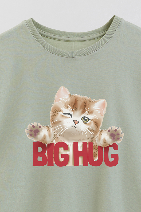 REMERA GIRL OVER KITTY DREAMS BIG HUG