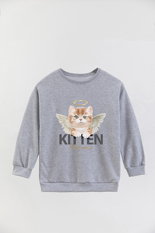 BUZO CREWNECK RUSTICO KITTY DREAMS PARADISE
