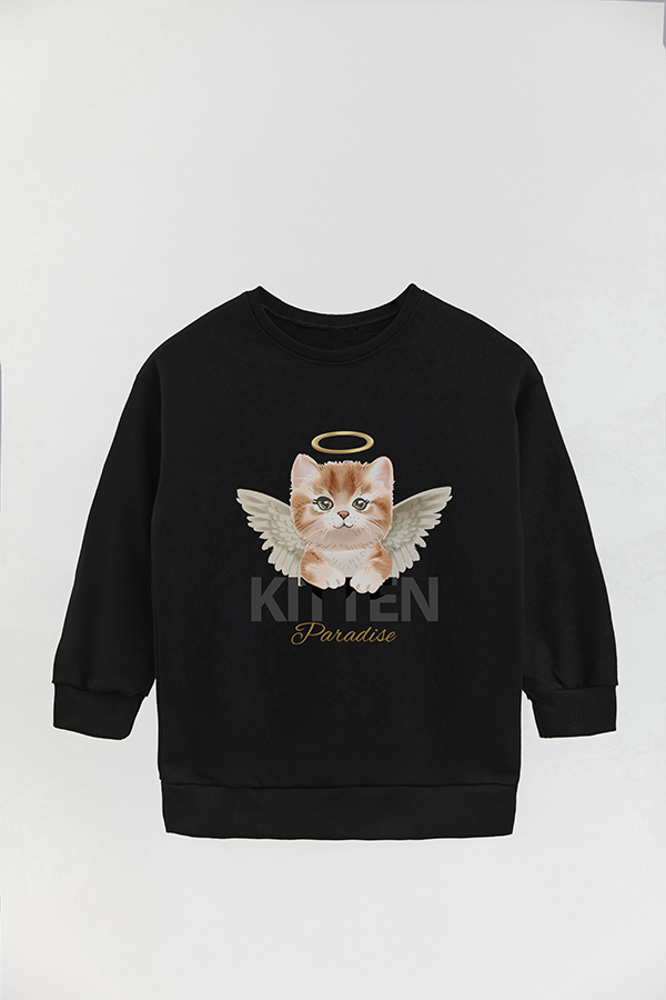 BUZO CREWNECK RUSTICO KITTY DREAMS PARADISE