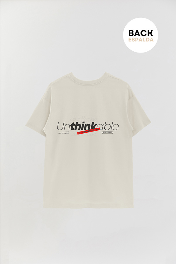 REMERA OVER FB UNTHINKABLE