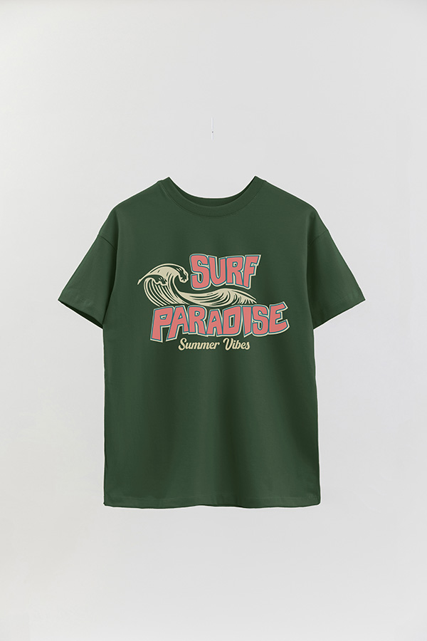 REMERA OVER ESTAMPADA SURF PARADISE RT
