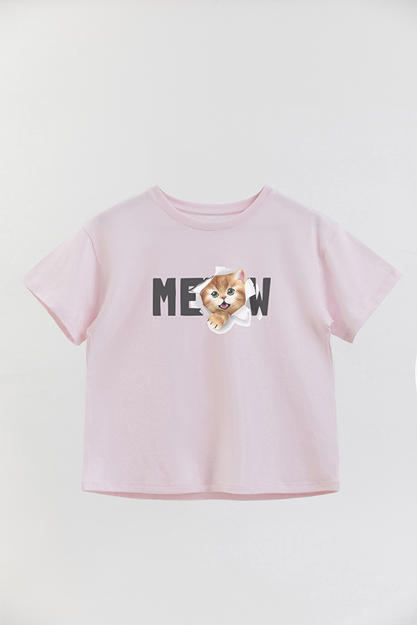REMERA GIRL OVER KITTY DREAMS MEOW