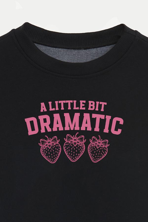 BUZO CROP ESTAMPADO COQUETTE A LITTLE BIT DRAMATIC