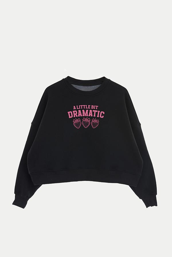 BUZO CROP ESTAMPADO COQUETTE A LITTLE BIT DRAMATIC