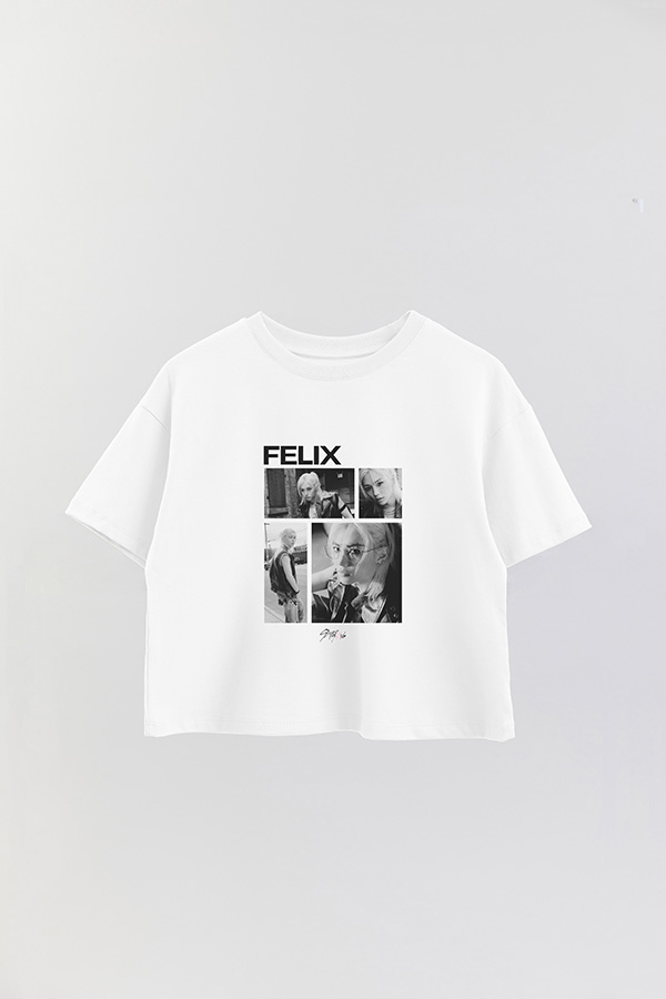 REMERA CROP ESTAMPADA STRAY KIDS FELIX