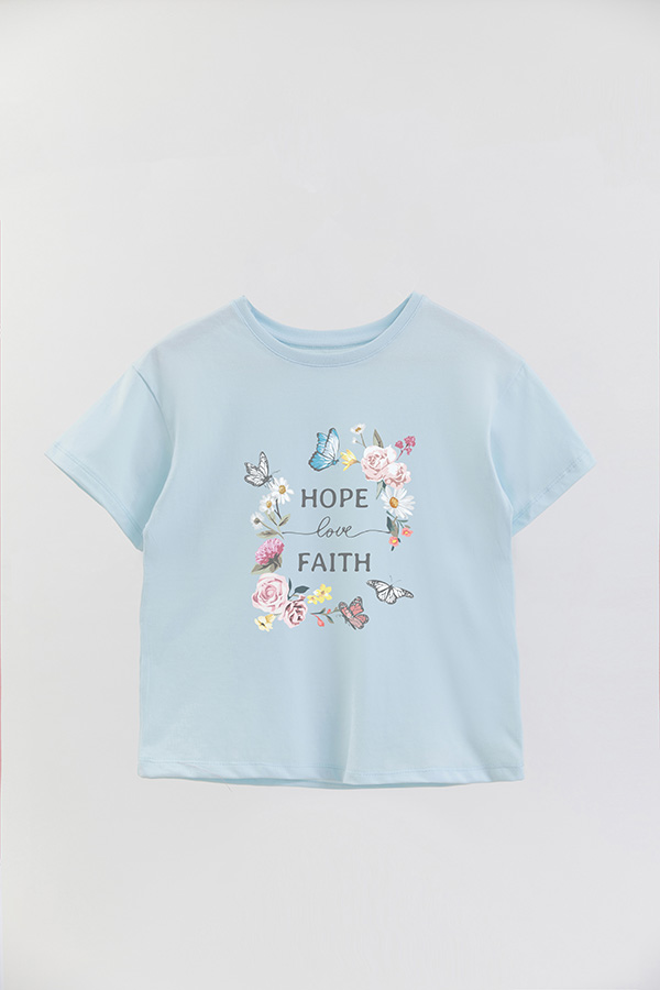 REMERA GIRL OVER HOPE LOVE