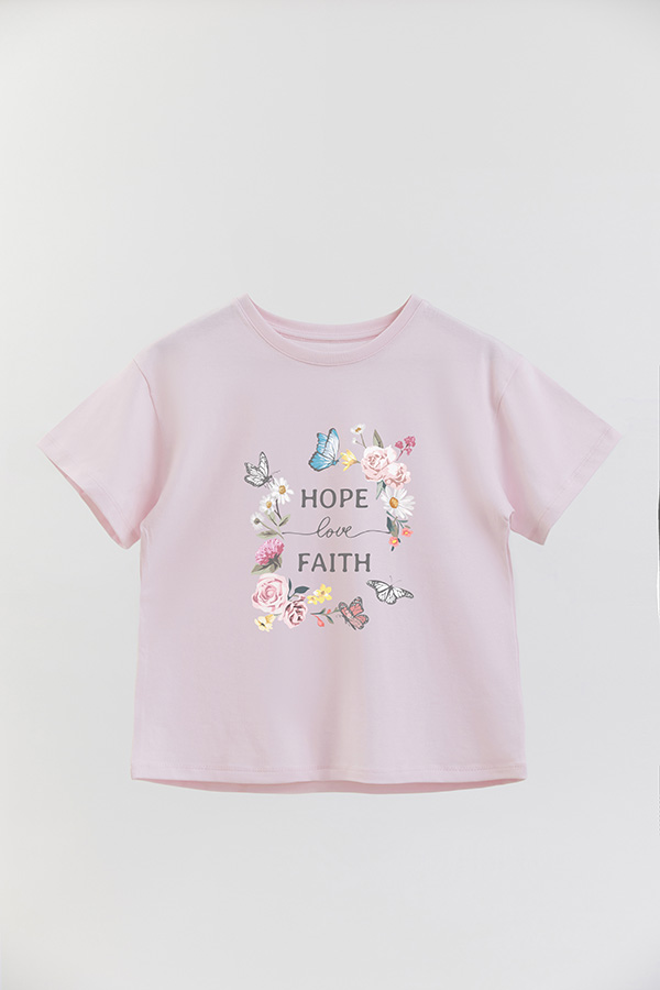 REMERA GIRL OVER HOPE LOVE
