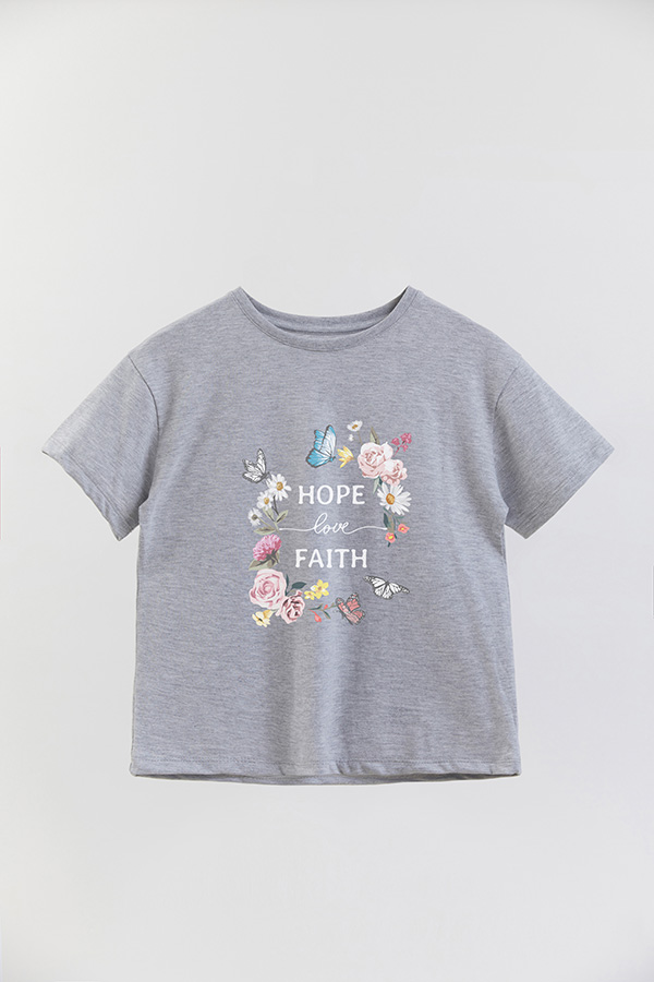 REMERA GIRL OVER HOPE LOVE