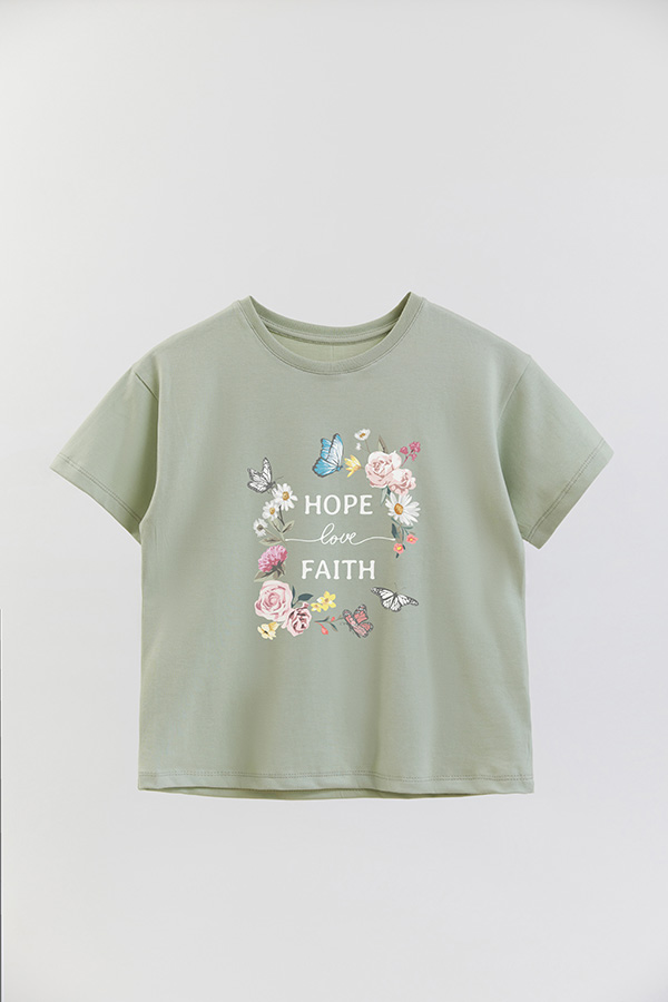 REMERA GIRL OVER HOPE LOVE