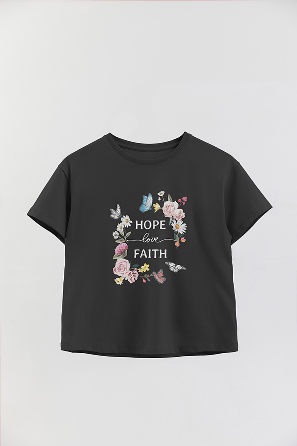REMERA GIRL OVER HOPE LOVE