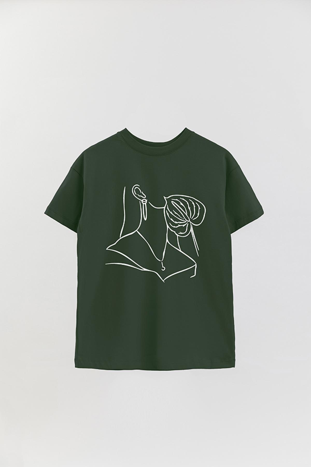 REMERA OVER ESTAMPADA W LINE ART1
