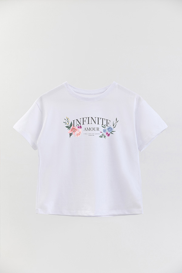 REMERA GIRL OVER INFINITE AMOUR