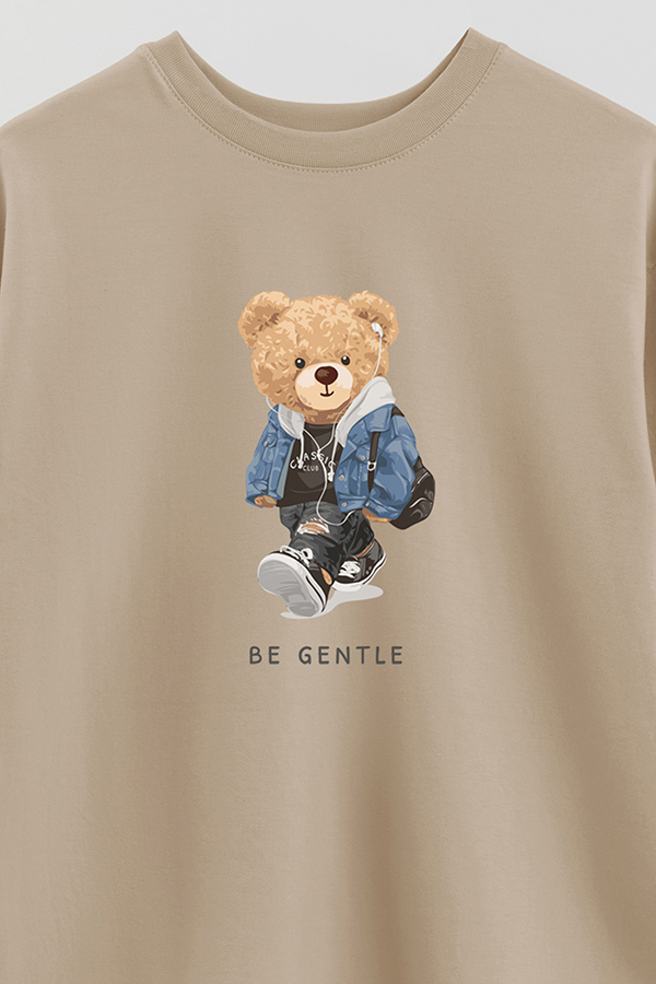 REMERA OVER ESTAMPADA UNISEX BE GENTLE